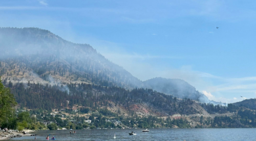 Peachland wildfire now held, evacuation orders lifted